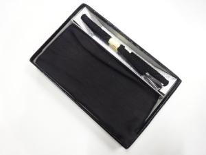 未使用品　正絹　喪服用　手組帯締め・帯揚げセット